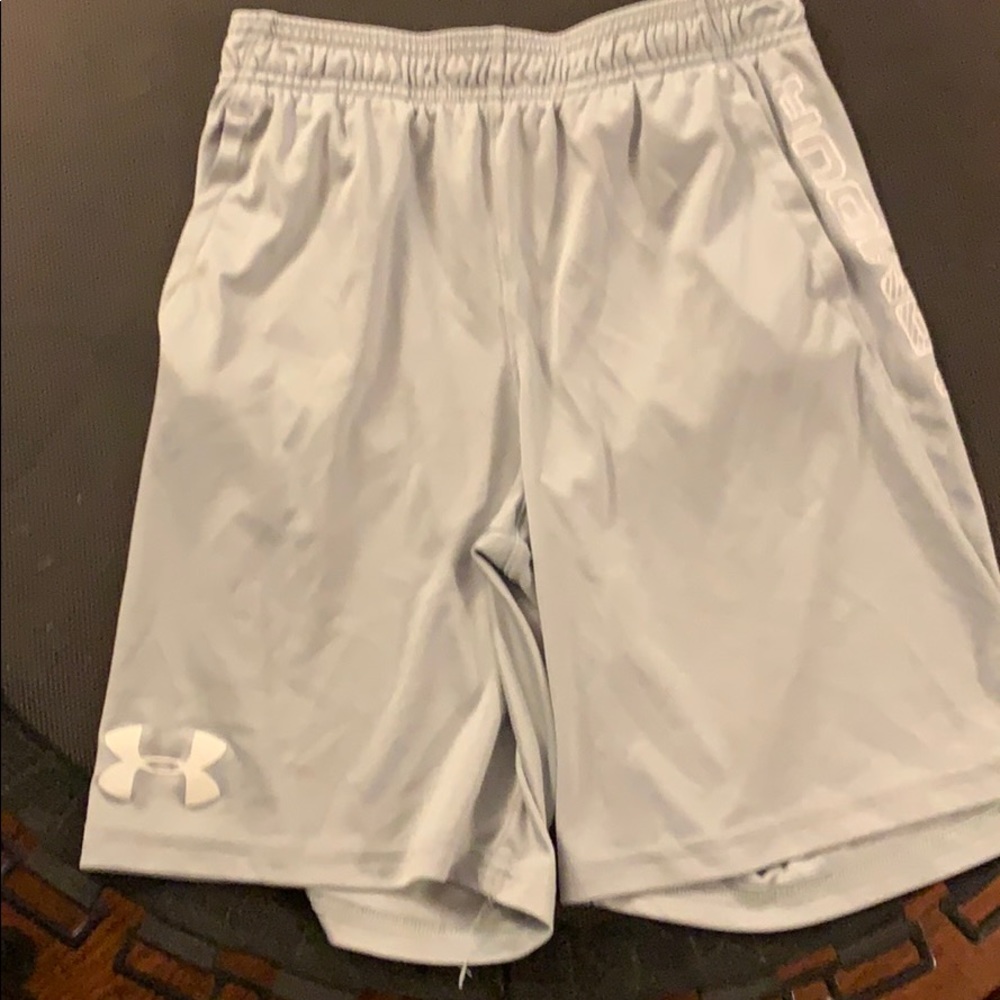 Silver boys Under Armour  shorts